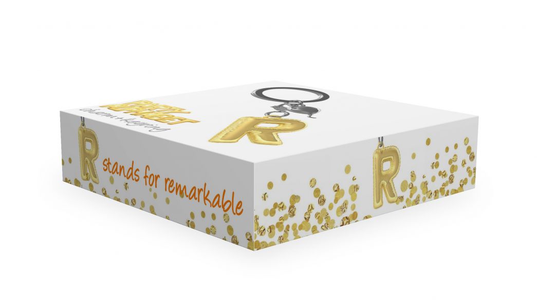 Designcadeau – porte cles alphabet ballon gonflable metalmorphose 