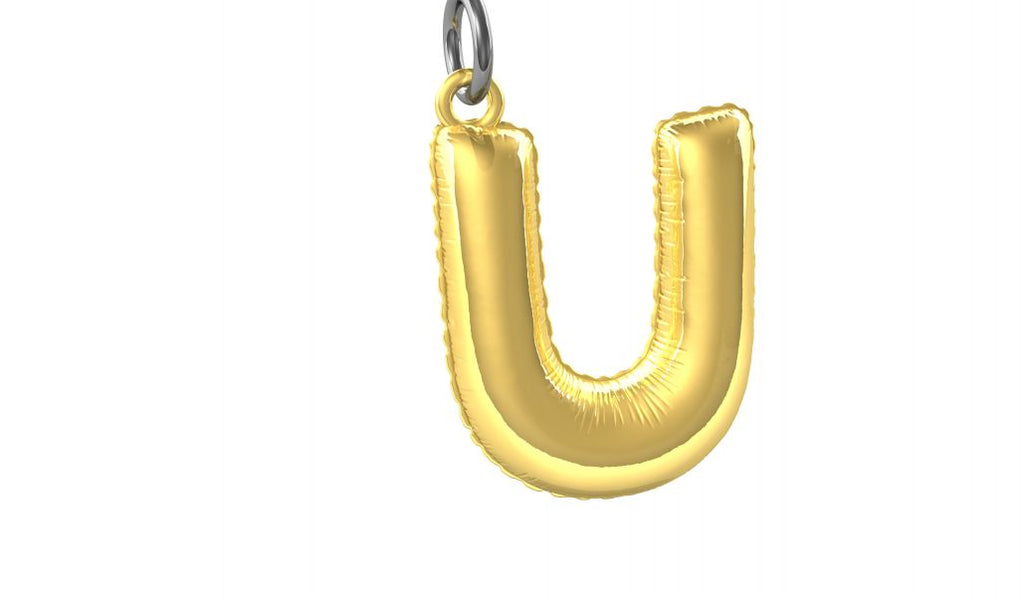 Designcadeau – porte cles alphabet ballon gonflable metalmorphose 