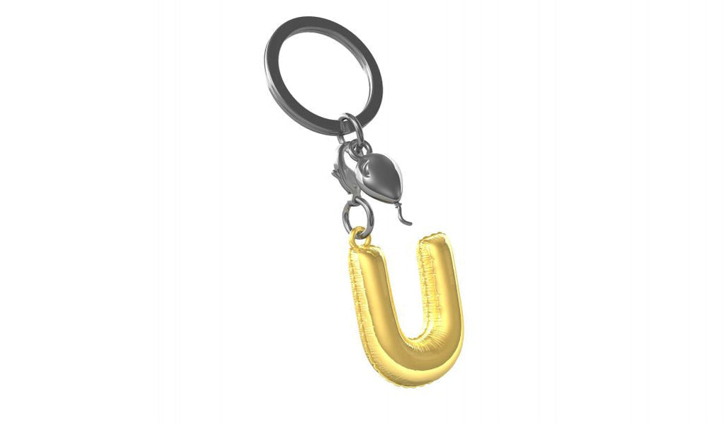 Designcadeau – porte cles alphabet ballon gonflable metalmorphose MTM10Y 5404006044306