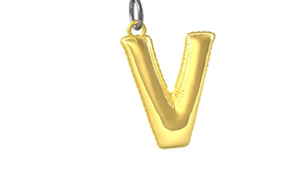 Designcadeau – porte cles alphabet ballon gonflable metalmorphose MTM10X 5404006044290