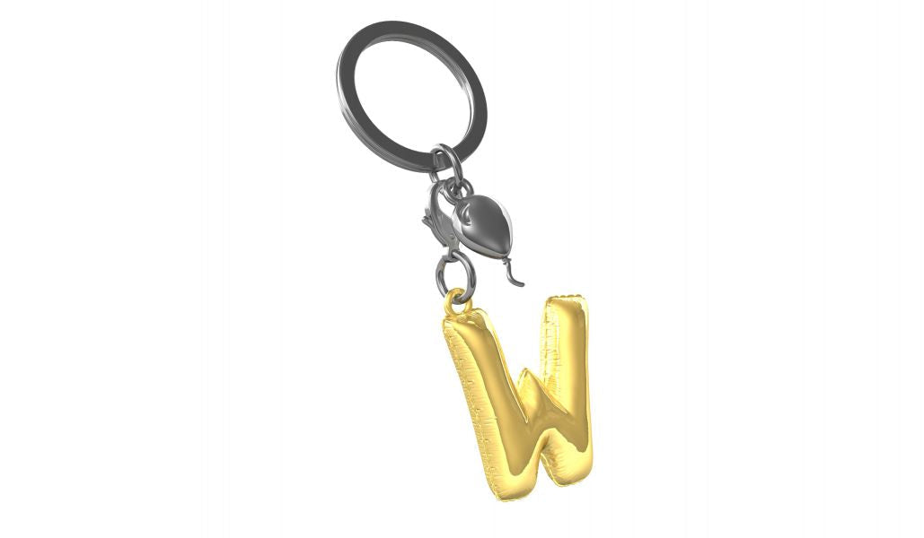 Designcadeau – porte cles alphabet ballon gonflable metalmorphose MTM10Q 5404006044221
