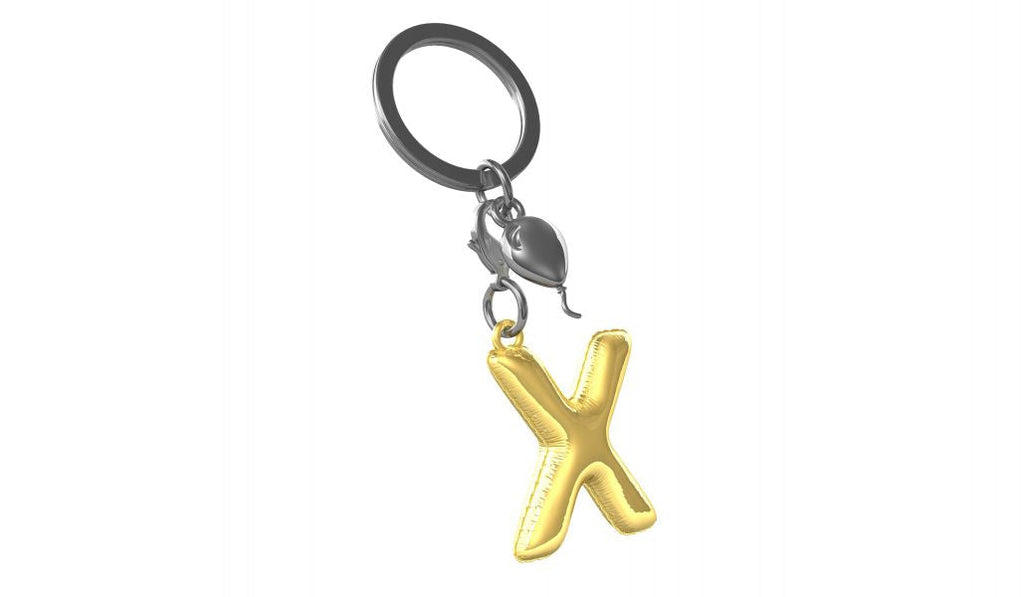 Designcadeau – porte cles alphabet ballon gonflable metalmorphose MTM10M 5404006044184