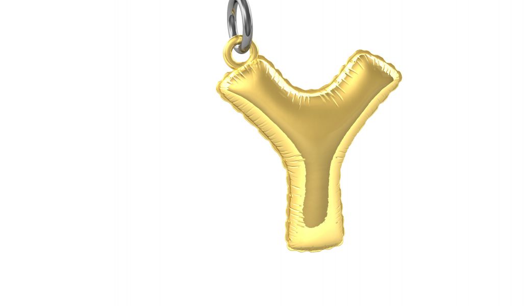 porte cles alphabet ballon gonflable metalmorphose MTM10L 5404006044177