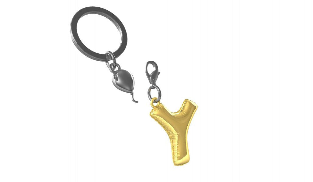 Designcadeau – porte cles alphabet ballon gonflable metalmorphose MTM10K 5404006044160