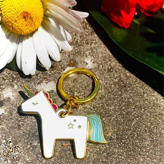 Unicorn keychain