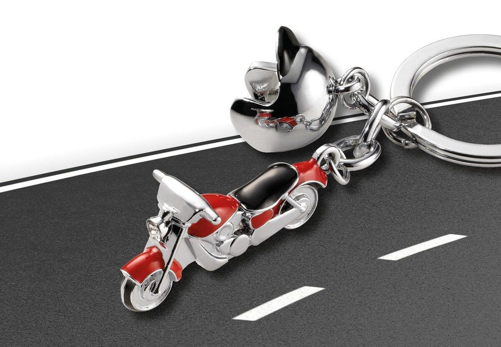 Porte-clés Moto Custom Rouge – détail 2