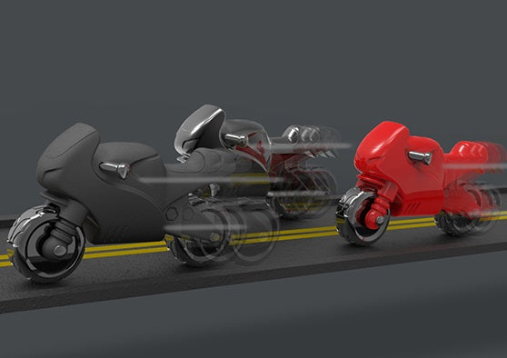 porte cles moto sportive rouge metalmorphose 