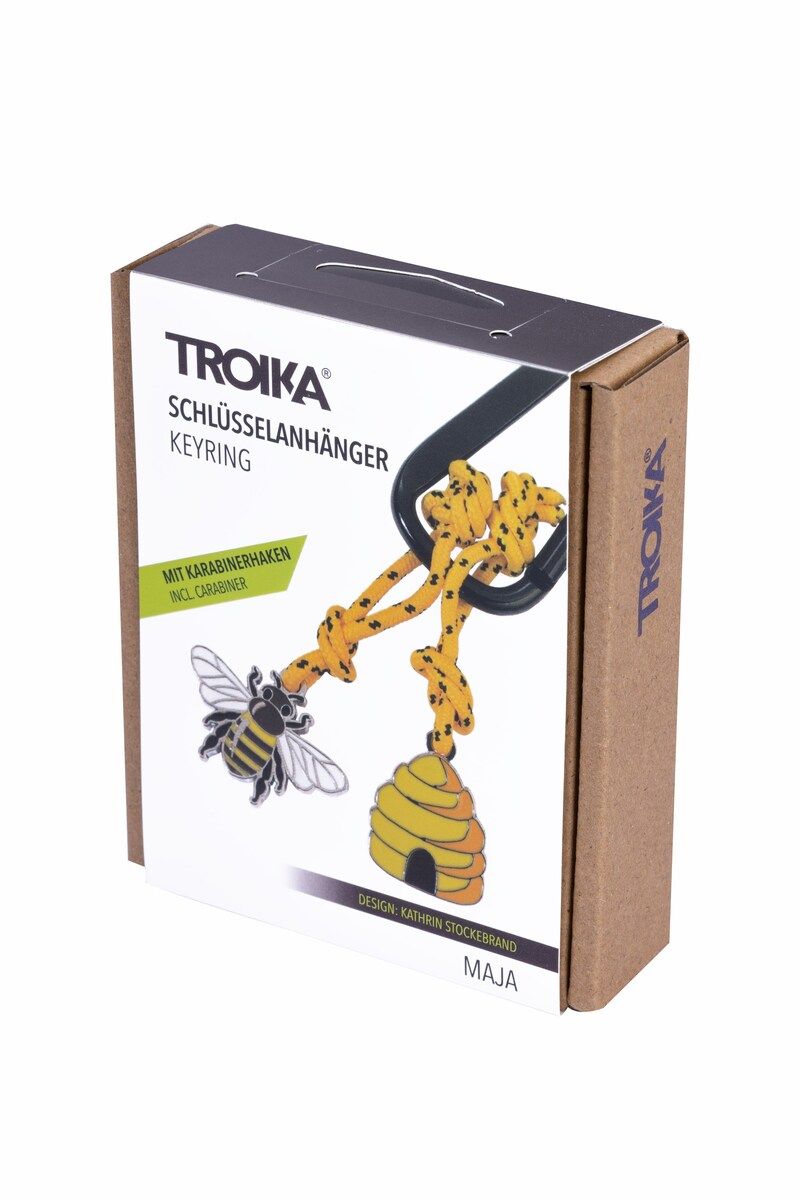 Designcadeau – porte cles mousqueton abeille maja troika 