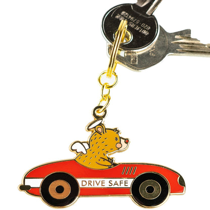 Driver's bear keychain