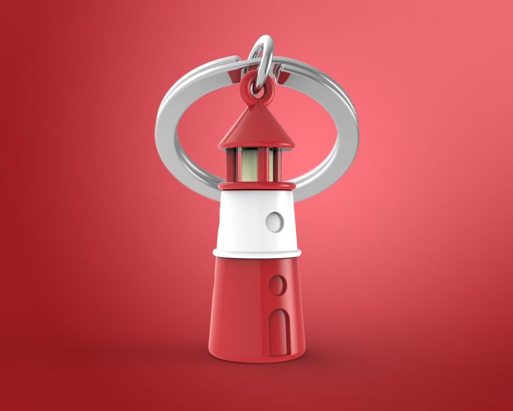 Regalo de diseño – porte cles phare metalmorphose MTM070 5404006036677