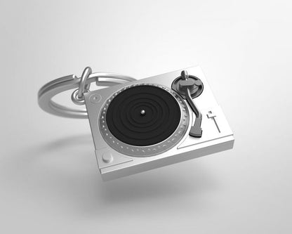 Porte clés Platine Vinyle Argentée Meta[l]morphose | Boutique d'objets cadeaux designs 