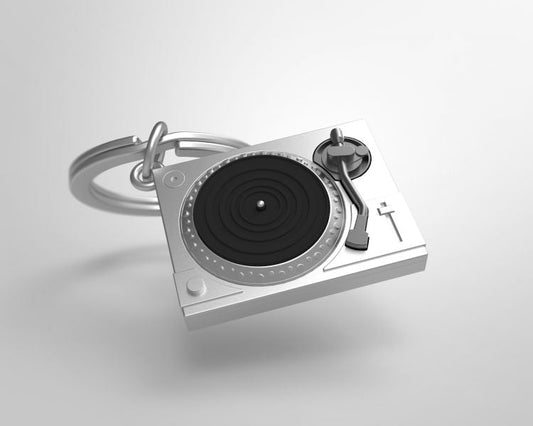 Porte clés Platine Vinyle Argentée Meta[l]morphose | Boutique d'objets cadeaux designs 