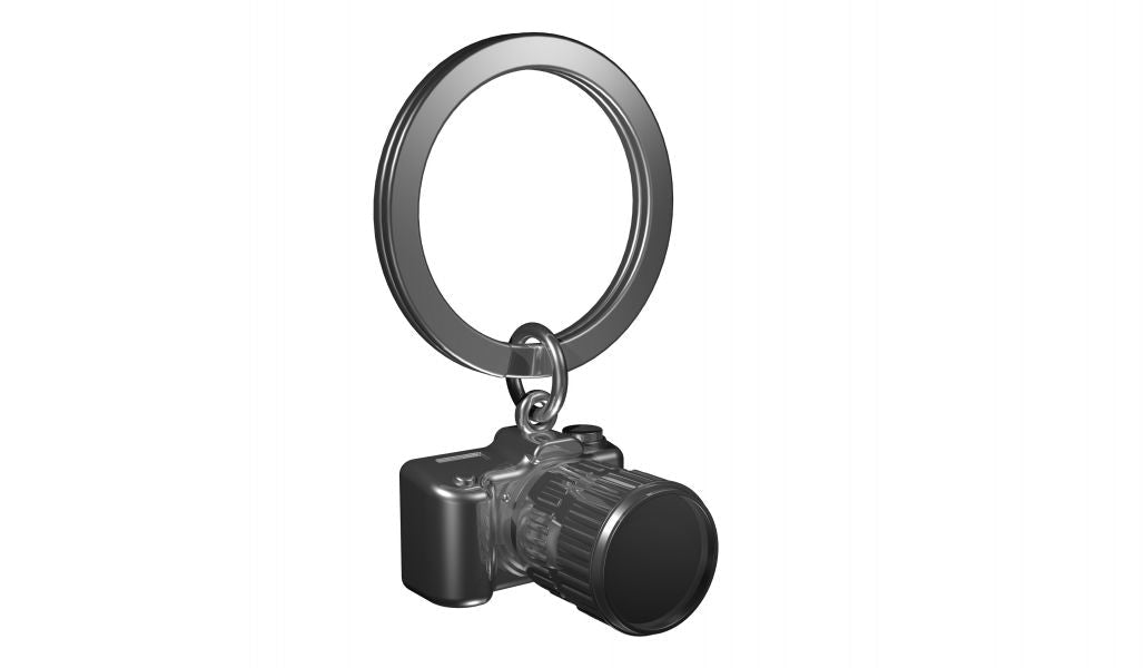 Regalo de diseño – porte cles appareil photo reflex metalmorphose 