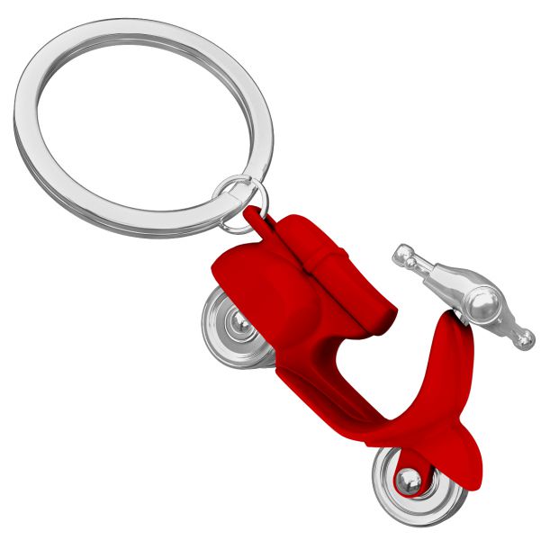 porte cles scooter retro rouge metalmorphose 