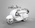 Designcadeau – porte cles scooter retro blanc metalmorphose MTM933 03 5404006033638