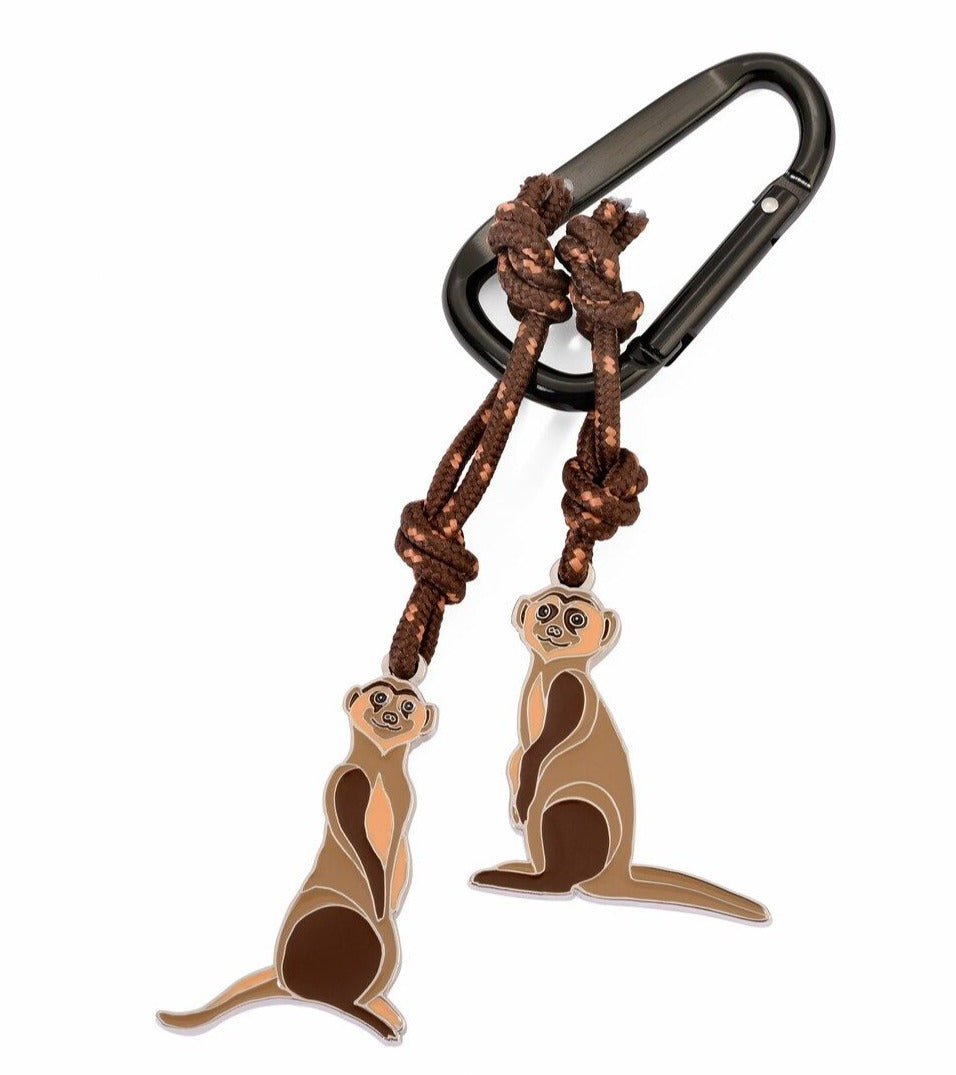 Designcadeau – porte cl s mousqueton suricates eddie manni troika KR23 02/BK 4024023270901