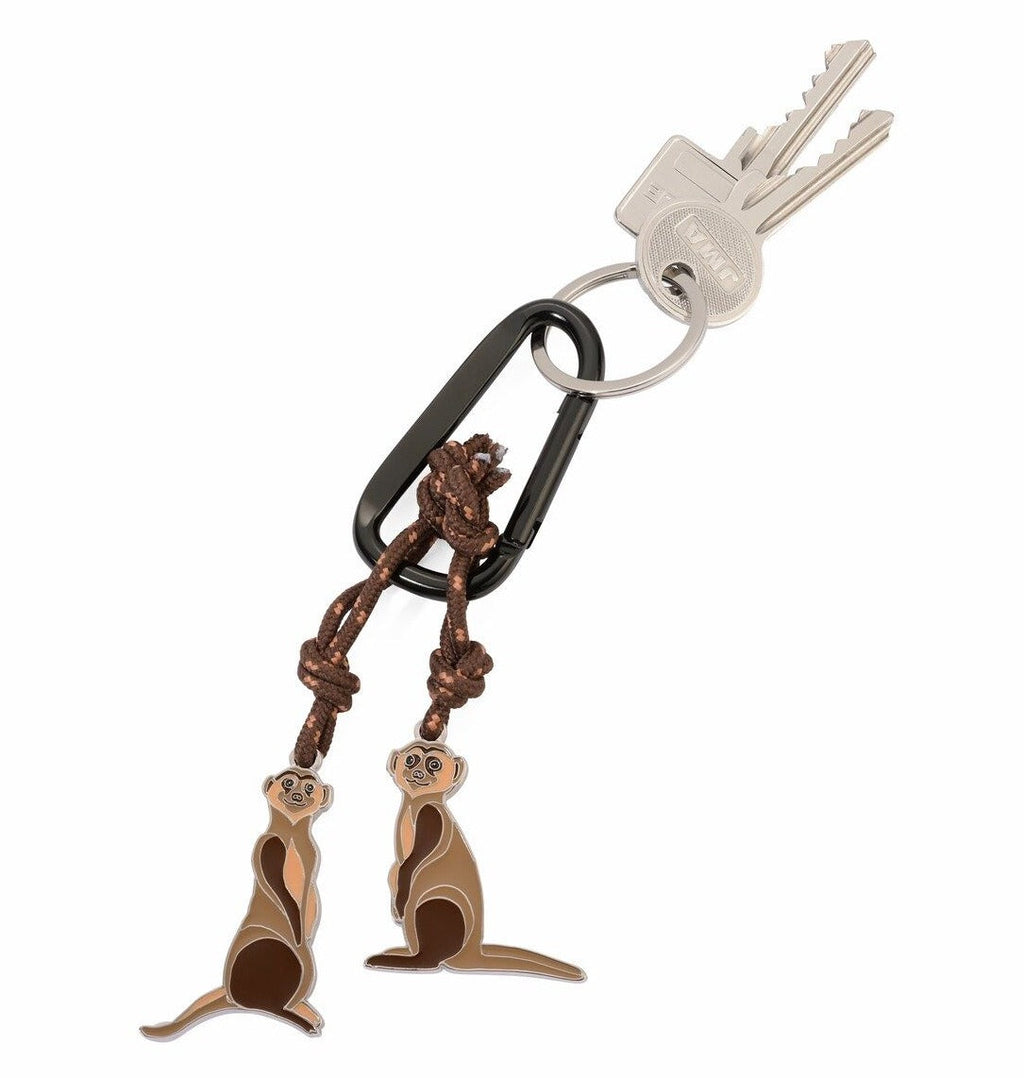 Porte-clés Mousqueton Suricates Eddie & Manni – détail 4