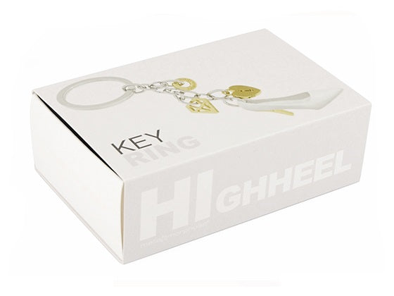 Oggetto regalo di design – porte cles talon charm blanc metalmorphose 