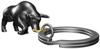 Regalo de diseño – porte cles taureau noir metalmorphose 
