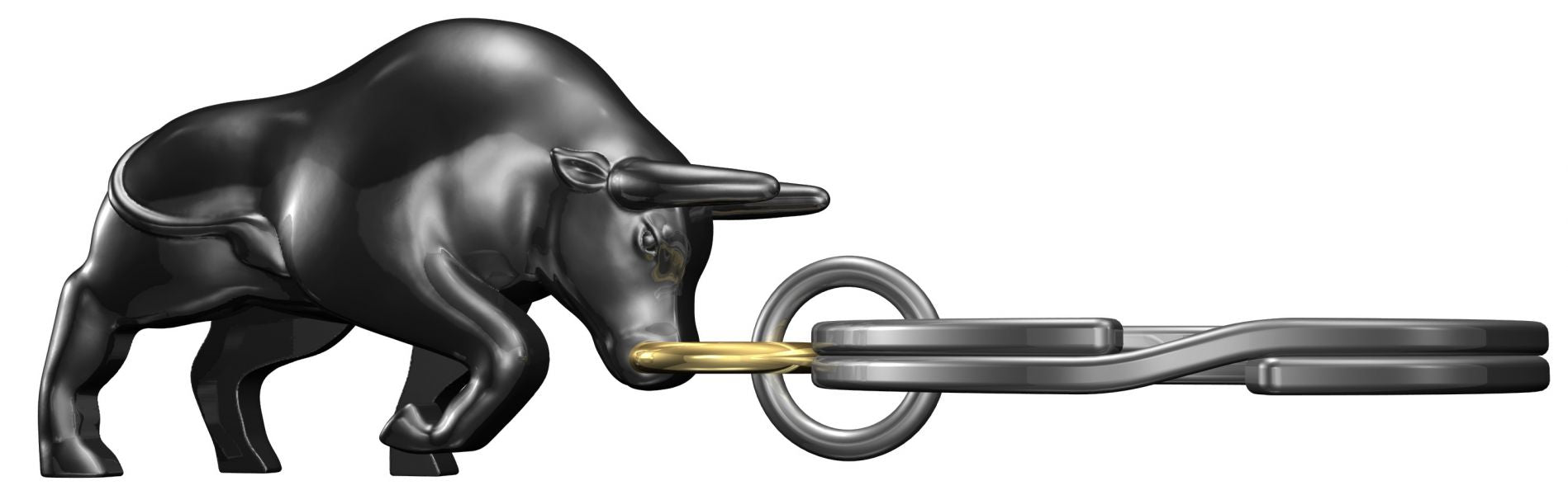 Regalo de diseño – porte cles taureau noir metalmorphose 