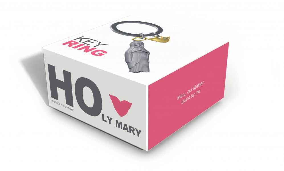 Oggetto regalo di design – porte cles vierge marie metalmorphose 