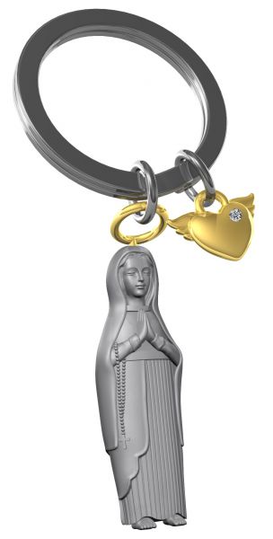 porte cles vierge marie metalmorphose 