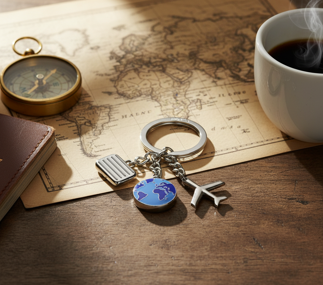 Porte clés Voyageur du Monde | Designproducten en originele cadeaus