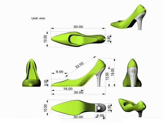 porte cles talon vert metalmorphose 