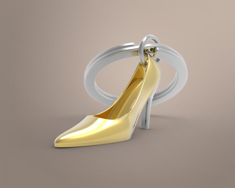 porte cles talon dore metalmorphose MTM977 03 5404006033317