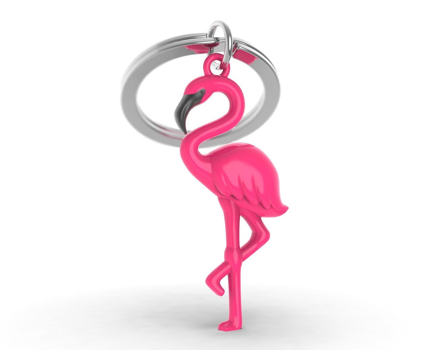 Pink Flamingo key ring