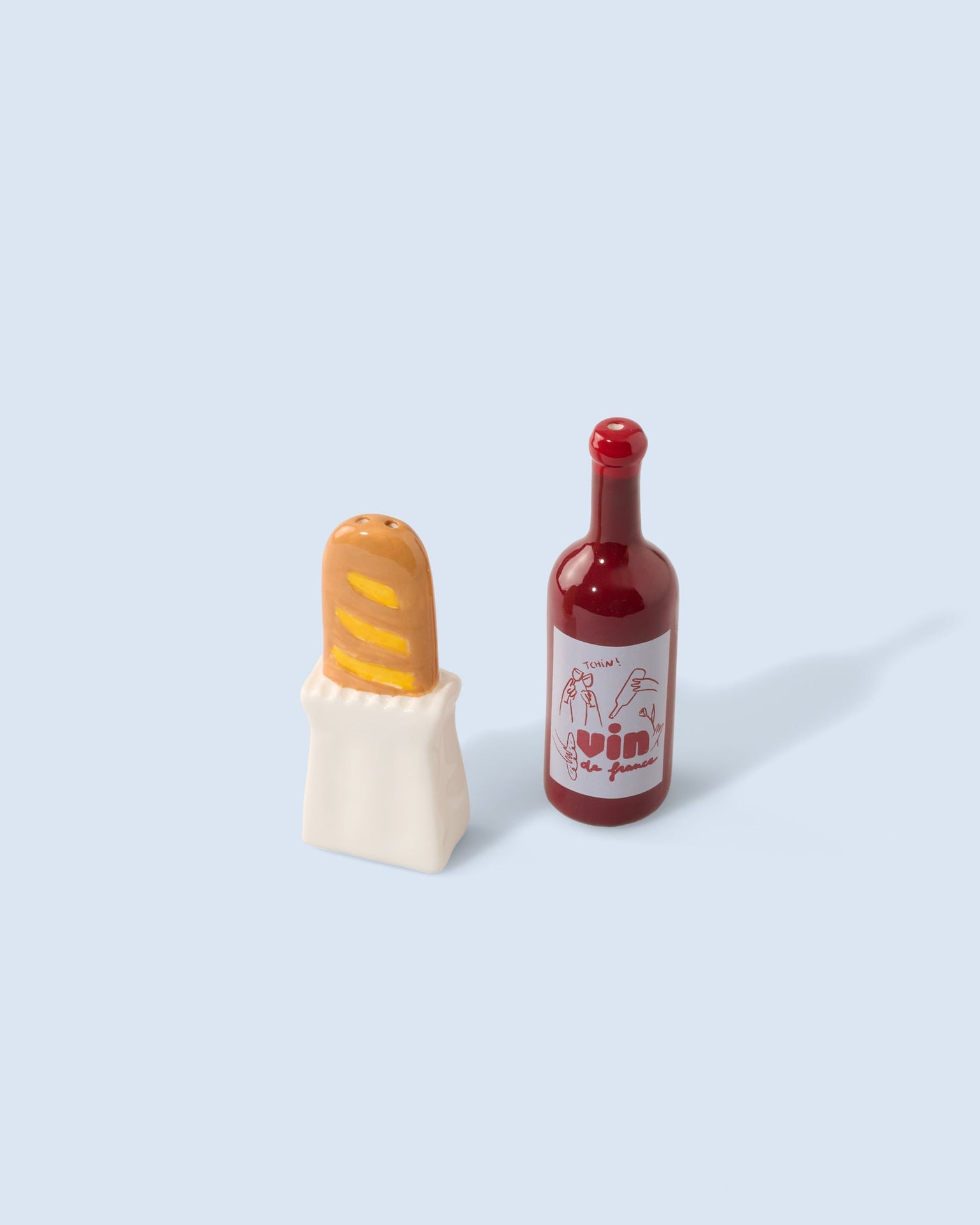 Sel et poivre Baguette et Vin