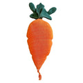 Coussin tricoté Cathy la Carotte