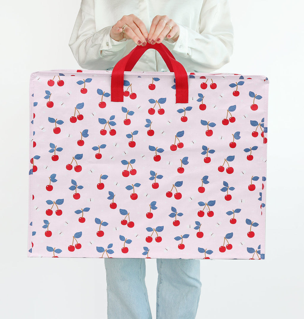 Grand sac de rangement XL - Cerises – vue 2 – A Little Lovely Company