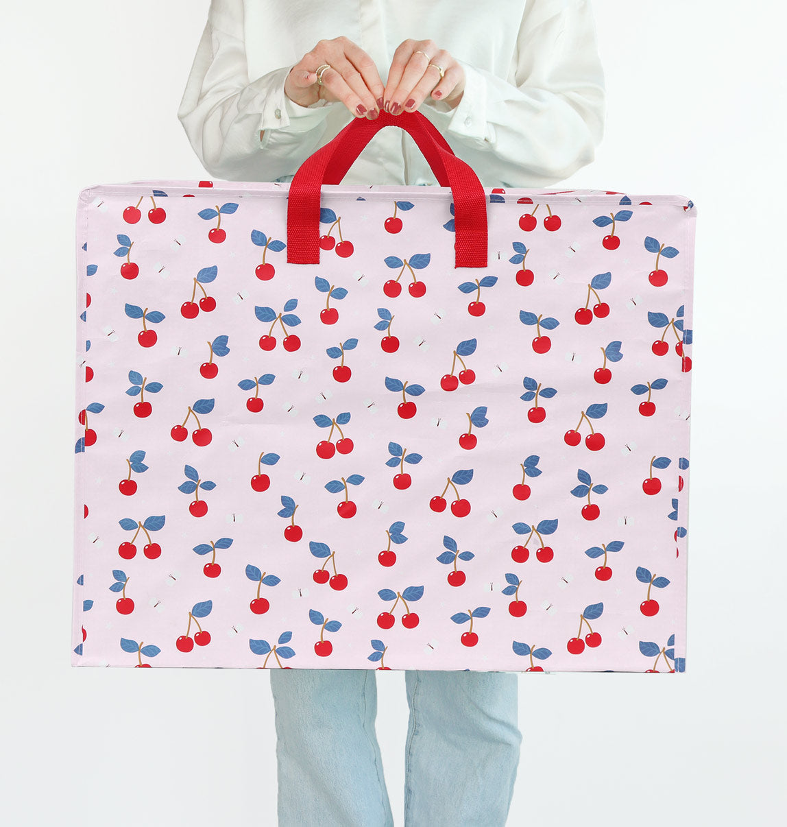 Grand sac de rangement XL - Cerises – vue 2 – A Little Lovely Company
