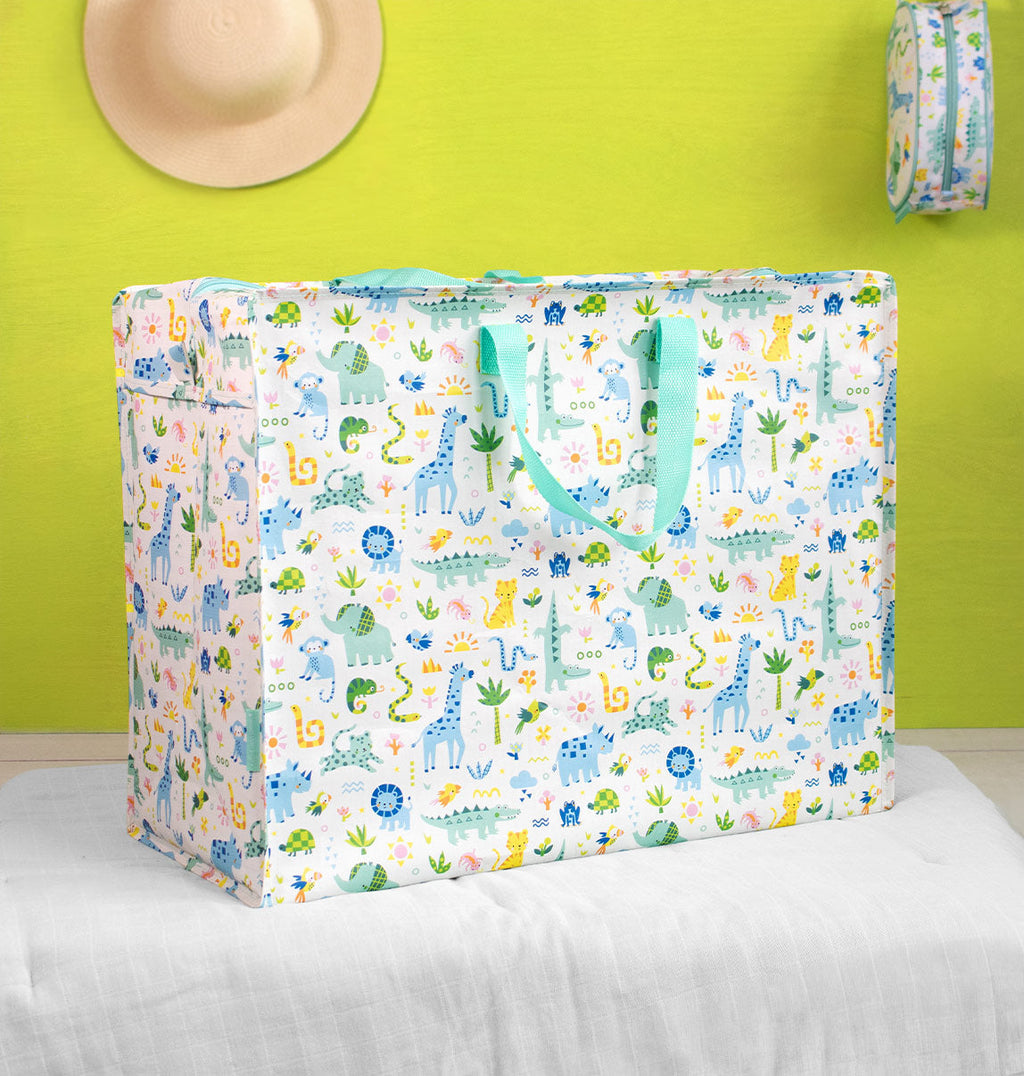 Grand sac de rangement XL - Jungle – vue 3 – A Little Lovely Company