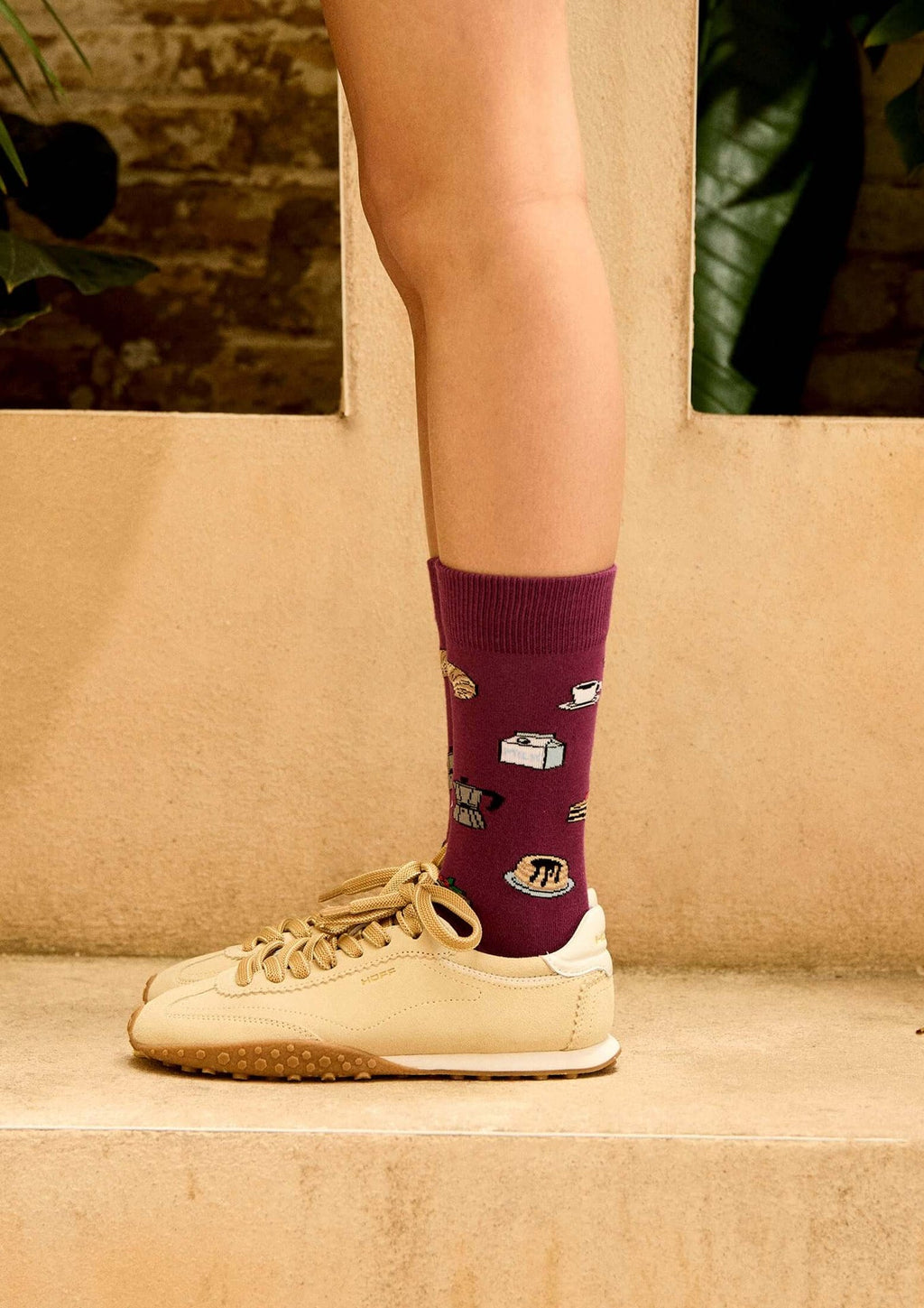 Chaussettes BeSweetBreakfast Prune – Besocks