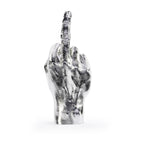 Sculpture Main F**k - Argenté Bitten – Objet déco original