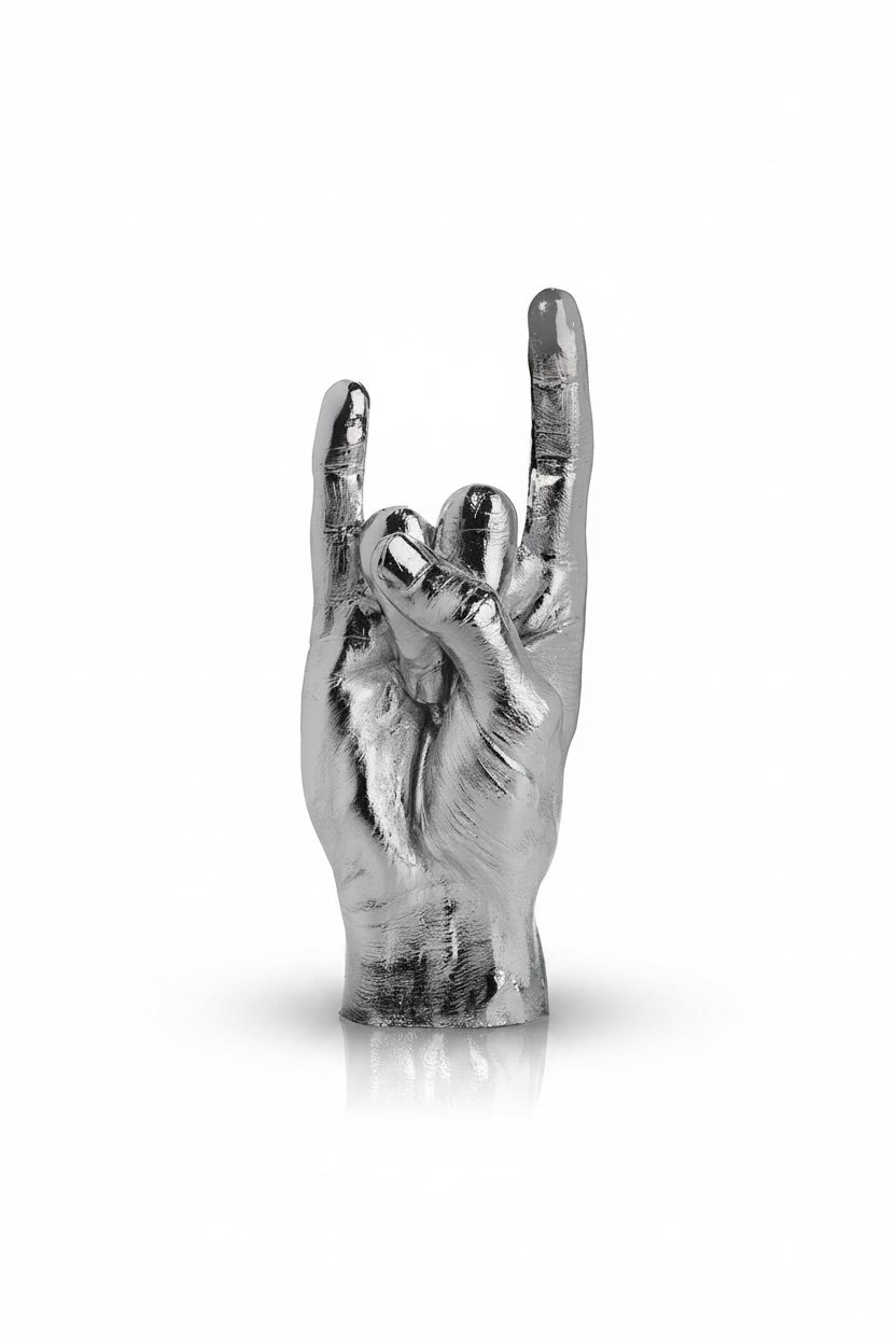 Sculpture Main You Rock - Argenté | Oggetti di design e regali originali