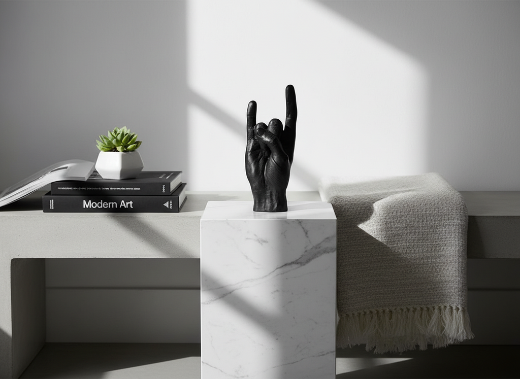 Sculpture Main You Rock - Noir | Oggetti di design e regali originali