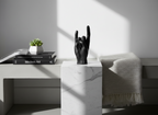 Sculpture Main You Rock - Noir | Oggetti di design e regali originali