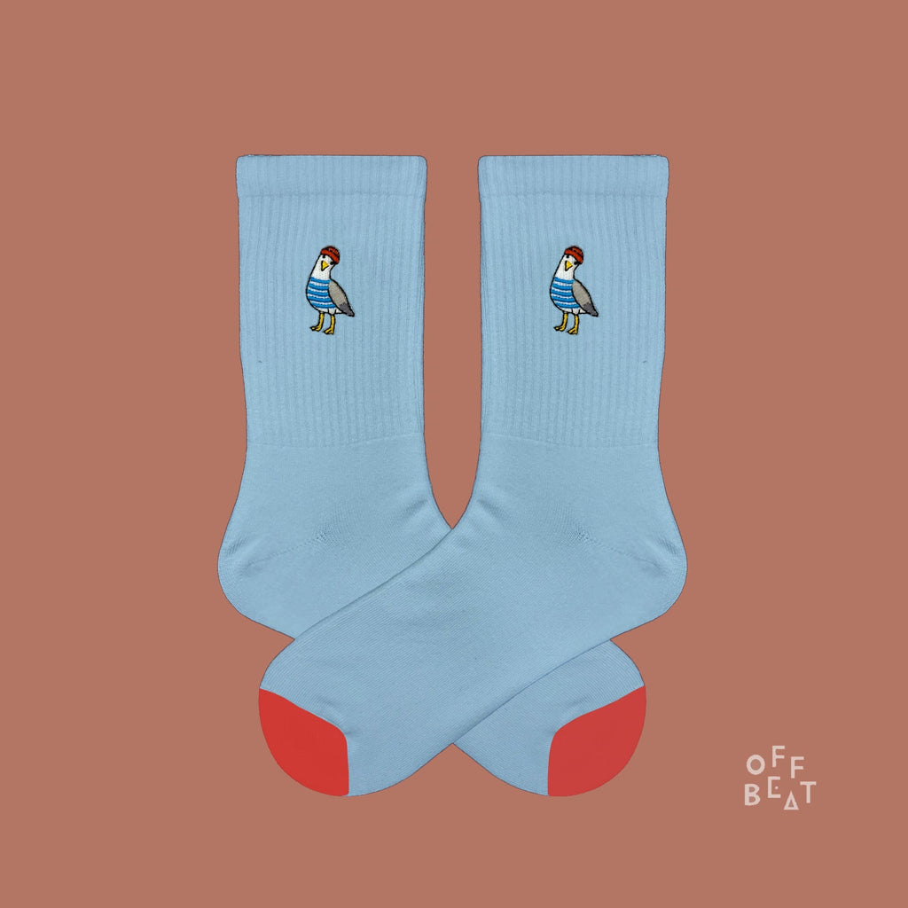 Chaussettes Brodées Mouette – vue 3