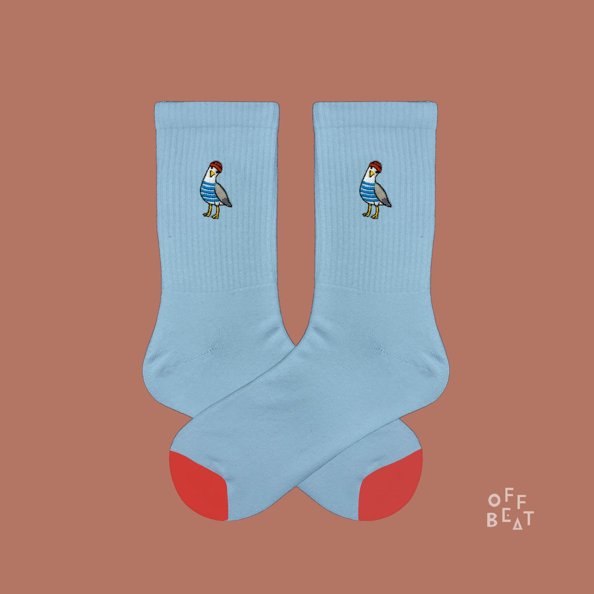 Chaussettes Brodées Mouette – vue 3
