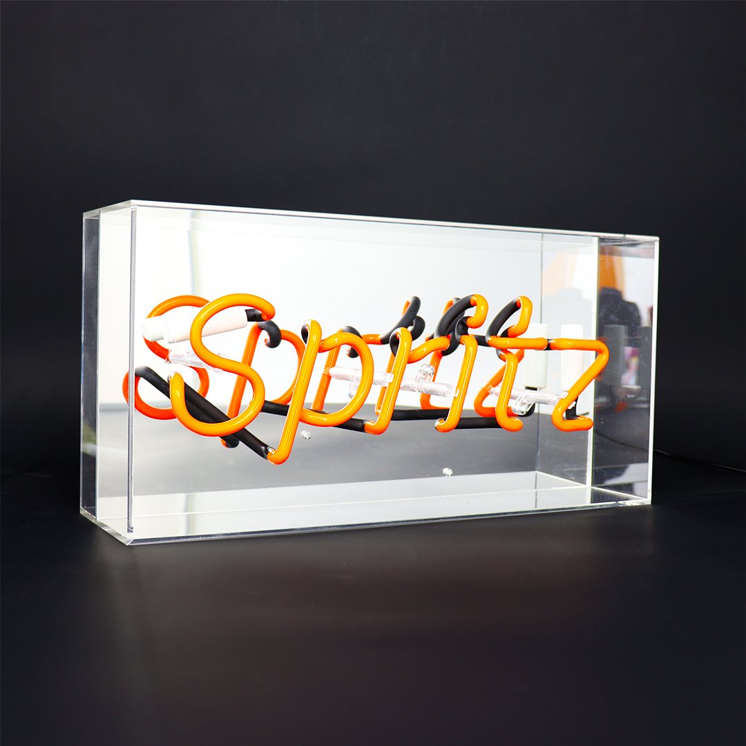 'Spritz' Glass Neon Sign