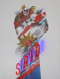 'Survivor' Wall Artwork with LED Neon - STANDARD – Locomocean