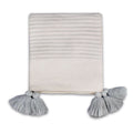 Grey Striped Throw - 125 x 150 cm