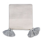 Grey Striped Throw - 125 x 150 cm