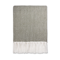 Plaid Ayla vert mousse - 125 x 150 cm
