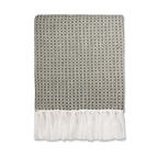 Plaid Ayla vert mousse - 125 x 150 cm