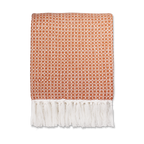 Plaid Ayla orange argile - 125 x 150 cm