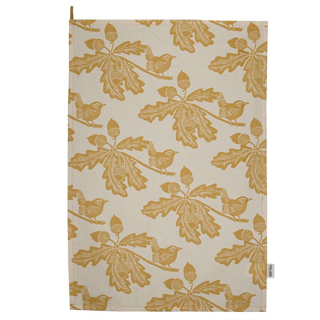 Torchon Woodland - feuille ocre